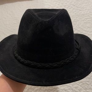 Black Suede Hat